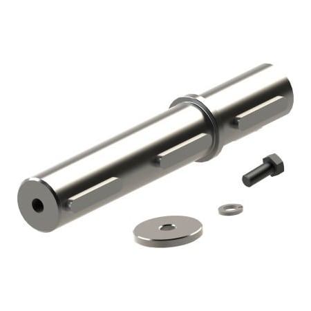 Worldwide Electric KHN Helical Bevel Reducer Single Shaft Kit; Shaft Dia=1.0", L= 6.852" (1.97" Usable); Hardw. Incl KHN37-OPS-S